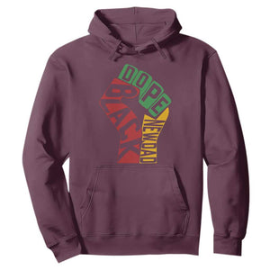 First Fathers Day Black Dad Hoodie New Dad Gift TS12 Maroon Print Your Wear