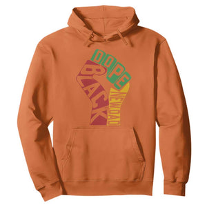 First Fathers Day Black Dad Hoodie New Dad Gift TS12 Orange Print Your Wear