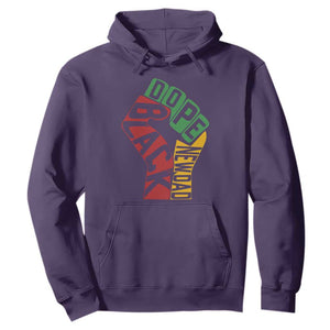 First Fathers Day Black Dad Hoodie New Dad Gift TS12 Purple Print Your Wear