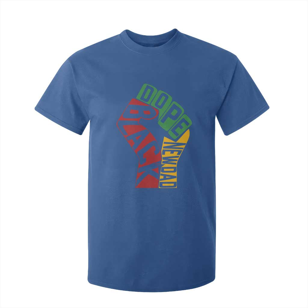 First Fathers Day Black Dad T Shirt For Kid New Dad Gift TS12 Royal Blue Print Your Wear