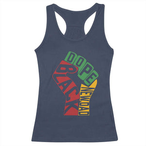 First Fathers Day Black Dad Racerback Tank Top New Dad Gift TS12 Navy Print Your Wear