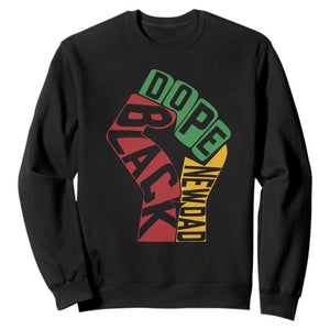 First Fathers Day Black Dad Sweatshirt New Dad Gift TS12 Black Print Your Wear