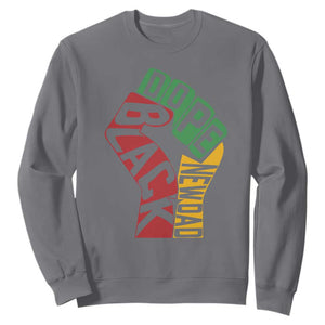 First Fathers Day Black Dad Sweatshirt New Dad Gift TS12 Charcoal Print Your Wear