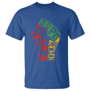 First Fathers Day Black Dad T Shirt New Dad Gift TS12 Royal Blue Print Your Wear