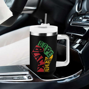 First Fathers Day Black Dad Tumbler With Handle New Dad Gift TS12 Print Your Wear