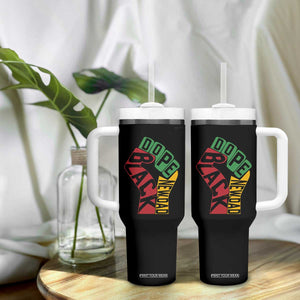 First Fathers Day Black Dad Tumbler With Handle New Dad Gift TS12 Print Your Wear