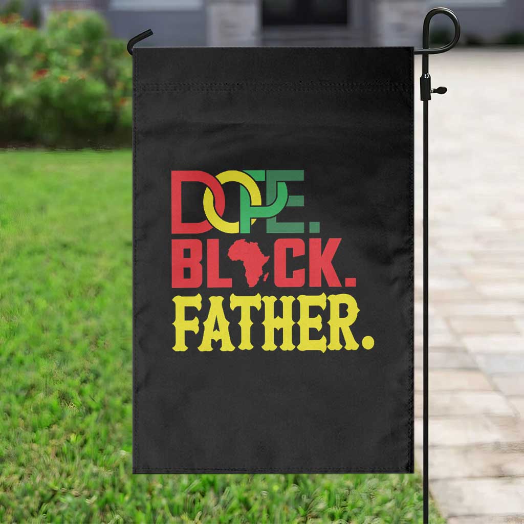 Dope Black Father Garden Flag Proud Black Father Gift TS12 Print Your Wear