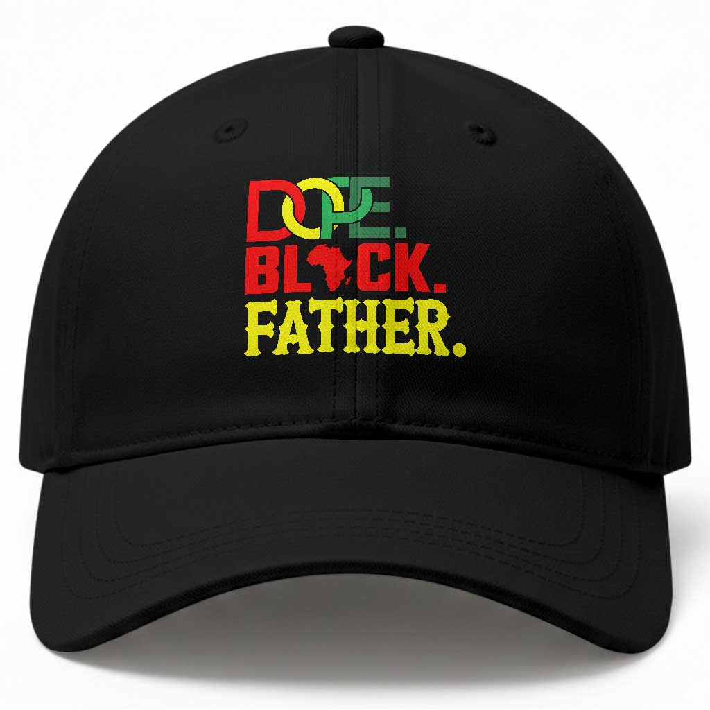 Dope Black Father Baseball Cap Proud Black Father Gift TS12 Print Your Wear