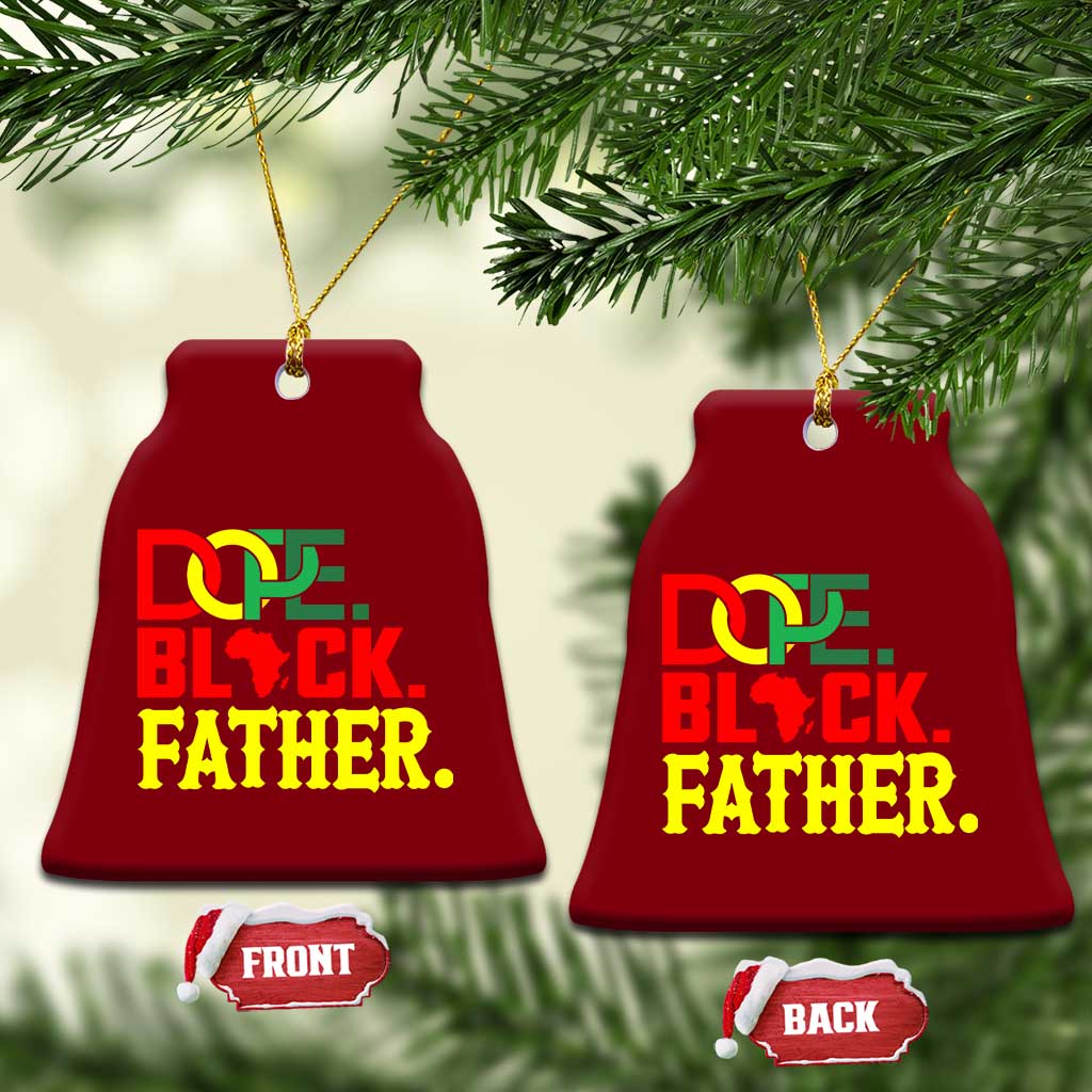 Dope Black Father Ceramic Ornament Proud Black Father Gift TS12 Print Your Wear