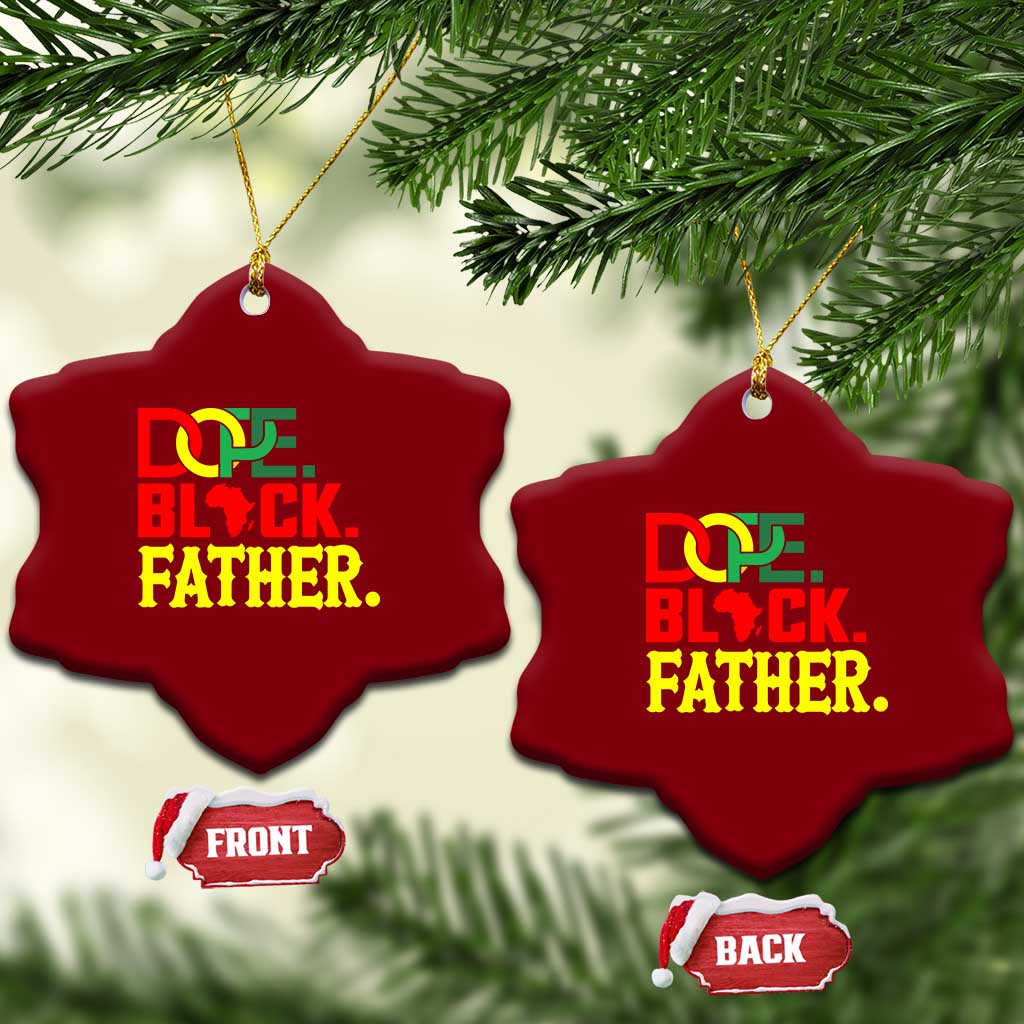 Dope Black Father Ceramic Ornament Proud Black Father Gift TS12 Print Your Wear