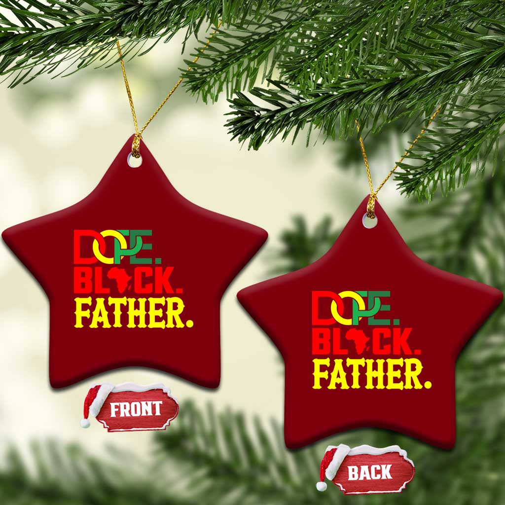 Dope Black Father Ceramic Ornament Proud Black Father Gift TS12 Print Your Wear