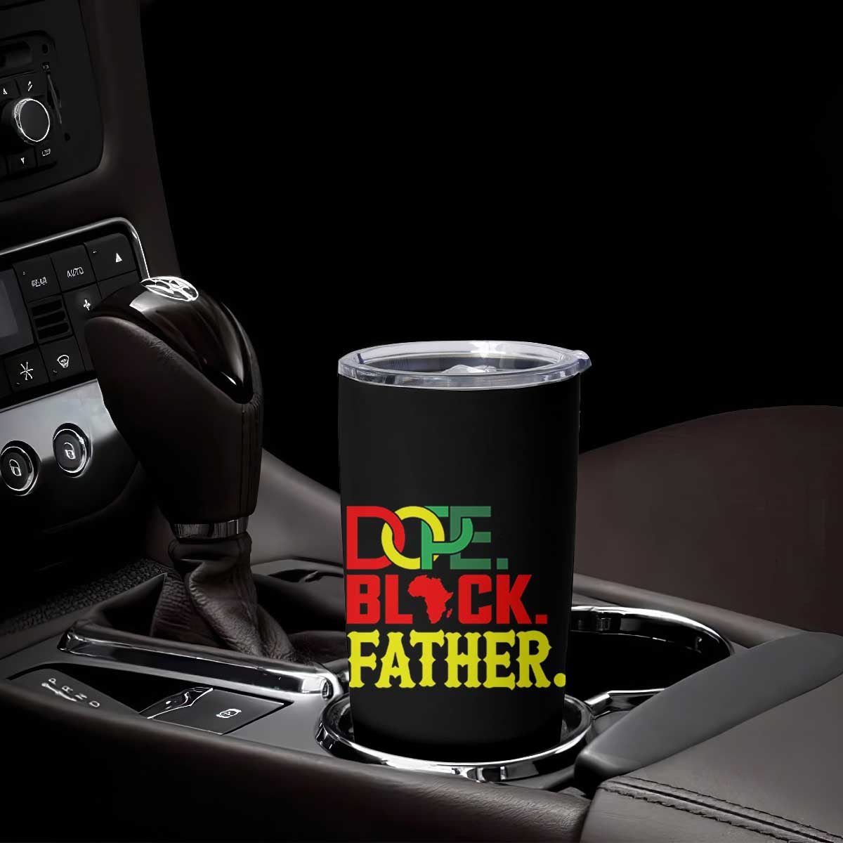 Dope Black Father Tumbler Cup Proud Black Father Gift TS12 Print Your Wear