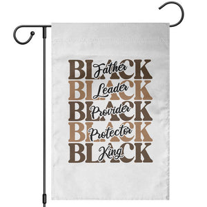 Father Leader Provider Protector King Garden Flag Proud Black Dad Gift TS12 White Print Your Wear