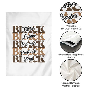 Father Leader Provider Protector King Garden Flag Proud Black Dad Gift TS12 Print Your Wear