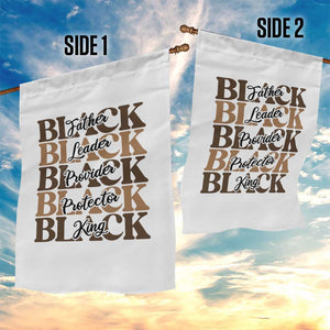 Father Leader Provider Protector King Garden Flag Proud Black Dad Gift TS12 Print Your Wear