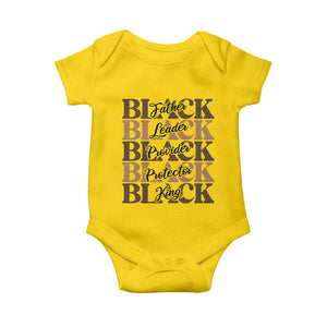 Father Leader Provider Protector King Baby Onesie Proud Black Dad Gift TS12 Daisy Print Your Wear