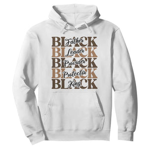 Father Leader Provider Protector King Hoodie Proud Black Dad Gift TS12 White Print Your Wear