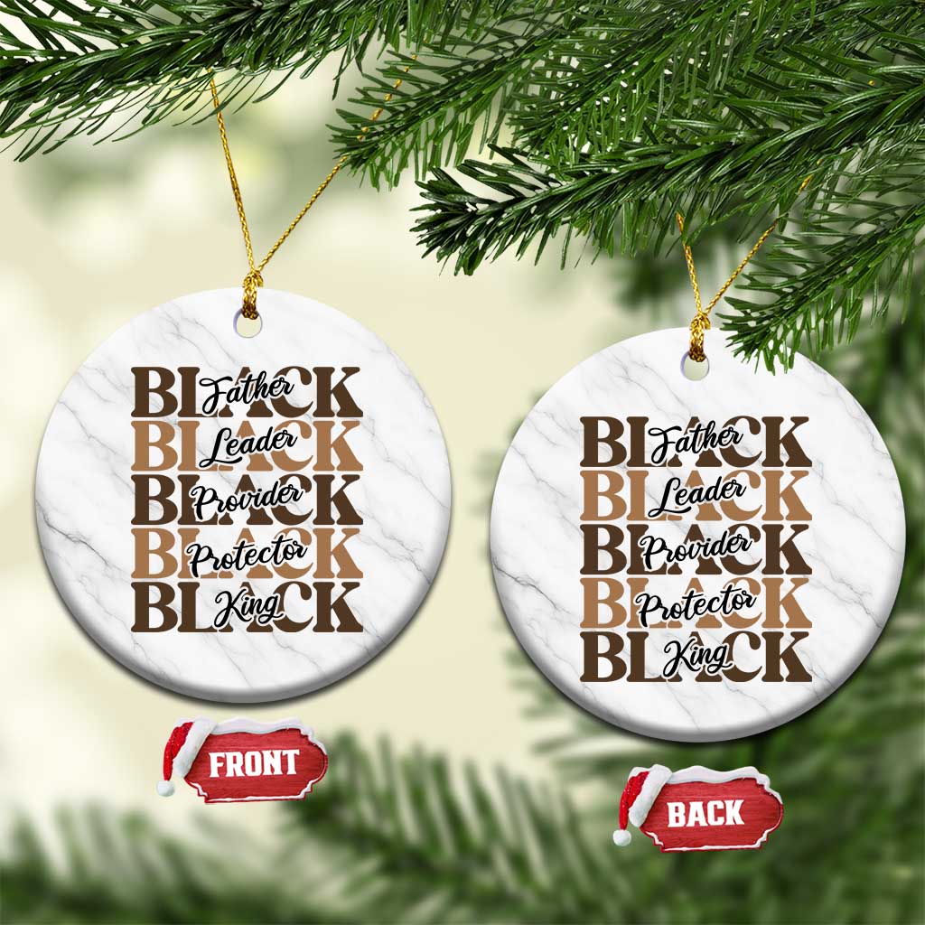 Father Leader Provider Protector King Ceramic Ornament Proud Black Dad Gift TS12 1pc White Marble Print Your Wear