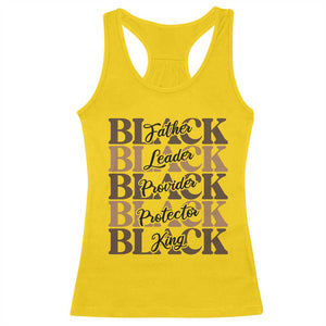 Father Leader Provider Protector King Racerback Tank Top Proud Black Dad Gift TS12 Daisy Print Your Wear