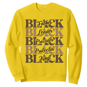 Father Leader Provider Protector King Sweatshirt Proud Black Dad Gift TS12 Daisy Print Your Wear