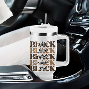 Father Leader Provider Protector King Tumbler With Handle Proud Black Dad Gift TS12 Print Your Wear