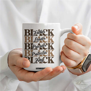 Father Leader Provider Protector King Coffee Mug Proud Black Dad Gift TS12 Print Your Wear