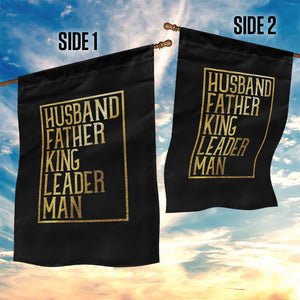 Husband Father King Leader Man Garden Flag Proud Black Dad Gift TS12 Print Your Wear