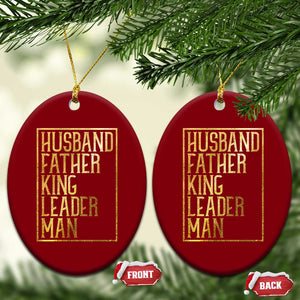 Husband Father King Leader Man Ceramic Ornament Proud Black Dad Gift TS12 Print Your Wear