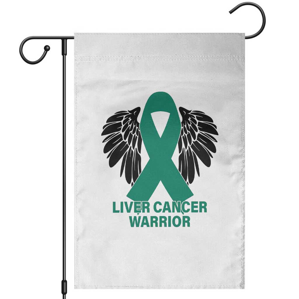 Liver Cancer Angel Warrior Wings Garden Flag Green Ribbon Awareness Support Gift TS12 White Print Your Wear