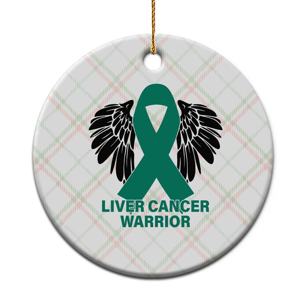 Liver Cancer Angel Warrior Wings Ceramic Ornament Green Ribbon Awareness Support Gift TS12 1pc Christmas Plaid Print Your Wear