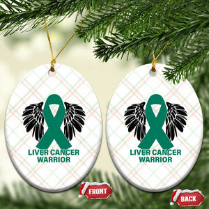 Liver Cancer Angel Warrior Wings Ceramic Ornament Green Ribbon Awareness Support Gift TS12 Print Your Wear