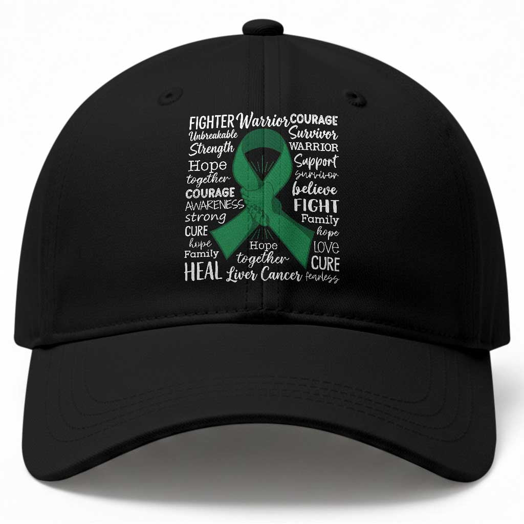 Liver Cancer Support Gift Baseball Cap Fearless Unbreakable Warrior Hope TS12 Print Your Wear