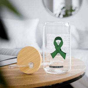 Liver Cancer Support Gift Glass Can Fearless Unbreakable Warrior Hope TS12 Print Your Wear