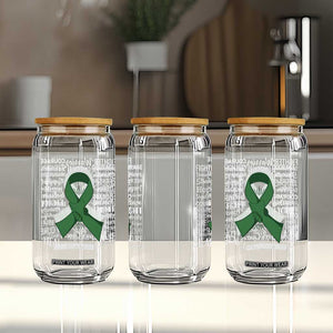 Liver Cancer Support Gift Glass Can Fearless Unbreakable Warrior Hope TS12 Print Your Wear