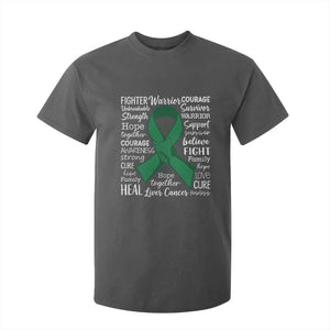 Liver Cancer Support Gift T Shirt For Kid Fearless Unbreakable Warrior Hope TS12 Dark Heather Print Your Wear