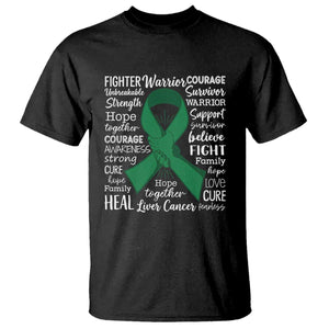 Liver Cancer Support Gift T Shirt Fearless Unbreakable Warrior Hope TS12 Black Print Your Wear