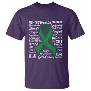 Liver Cancer Support Gift T Shirt Fearless Unbreakable Warrior Hope TS12 Purple Print Your Wear