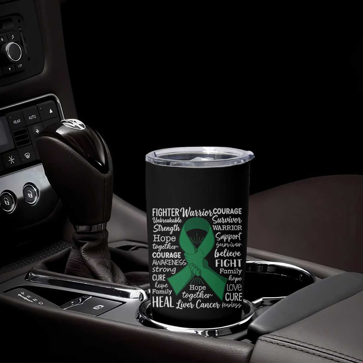 Liver Cancer Support Gift Tumbler Cup Fearless Unbreakable Warrior Hope TS12 Print Your Wear