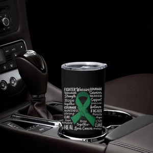 Liver Cancer Support Gift Tumbler Cup Fearless Unbreakable Warrior Hope TS12 Print Your Wear