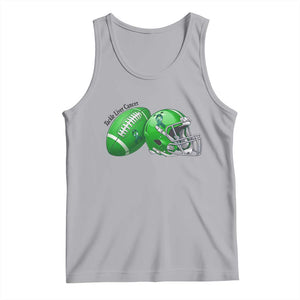 Liver Cancer Support Gift Tank Top October Tackle Cancer Football TS12 Athletic Heather Print Your Wear