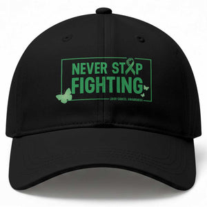 Liver Cancer Warrior Baseball Cap Never Stop Fighting Support Gift TS12 Print Your Wear