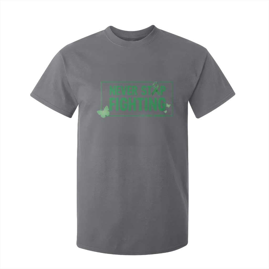 Liver Cancer Warrior T Shirt For Kid Never Stop Fighting Support Gift TS12 Charcoal Print Your Wear