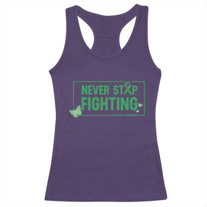 Liver Cancer Warrior Racerback Tank Top Never Stop Fighting Support Gift TS12 Purple Print Your Wear