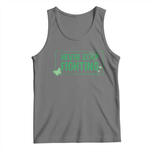 Liver Cancer Warrior Tank Top Never Stop Fighting Support Gift TS12 Black Heather Print Your Wear