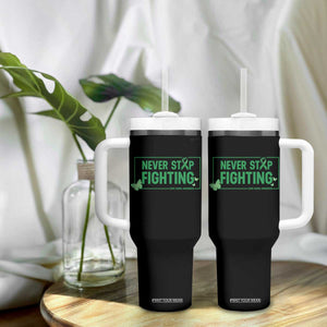 Liver Cancer Warrior Tumbler With Handle Never Stop Fighting Support Gift TS12 Print Your Wear