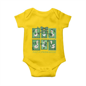 Funny Liver Cancer Warrior Support Gift Baby Onesie Just A Strong Goose TS12 Daisy Print Your Wear