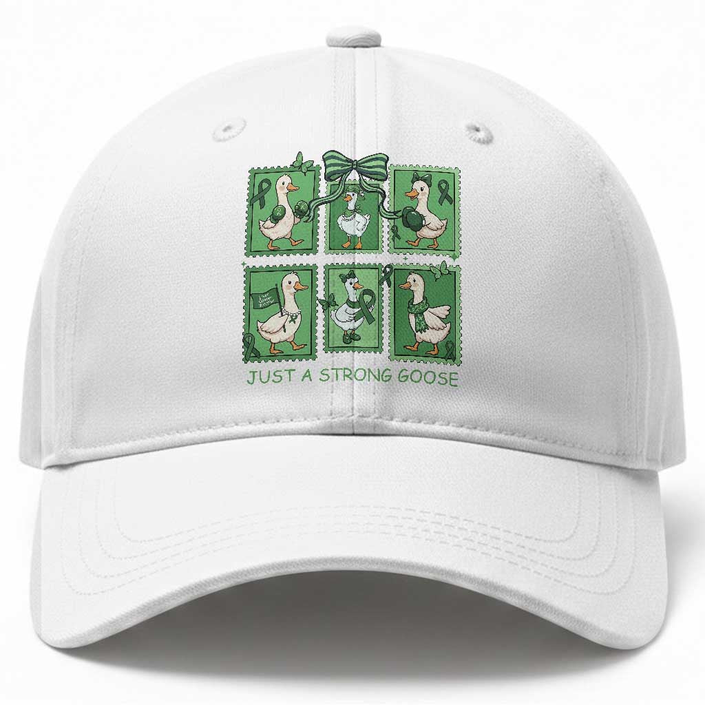Funny Liver Cancer Warrior Support Gift Baseball Cap Just A Strong Goose TS12 Print Your Wear