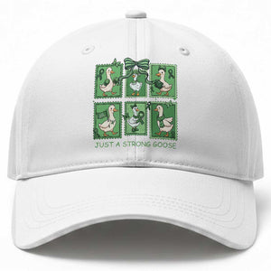Funny Liver Cancer Warrior Support Gift Baseball Cap Just A Strong Goose TS12 Print Your Wear