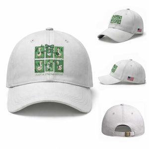 Funny Liver Cancer Warrior Support Gift Baseball Cap Just A Strong Goose TS12 Baseball Cap Universal Fit White Print Your Wear