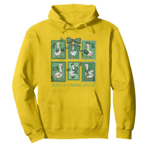 Funny Liver Cancer Warrior Support Gift Hoodie Just A Strong Goose TS12 Daisy Print Your Wear